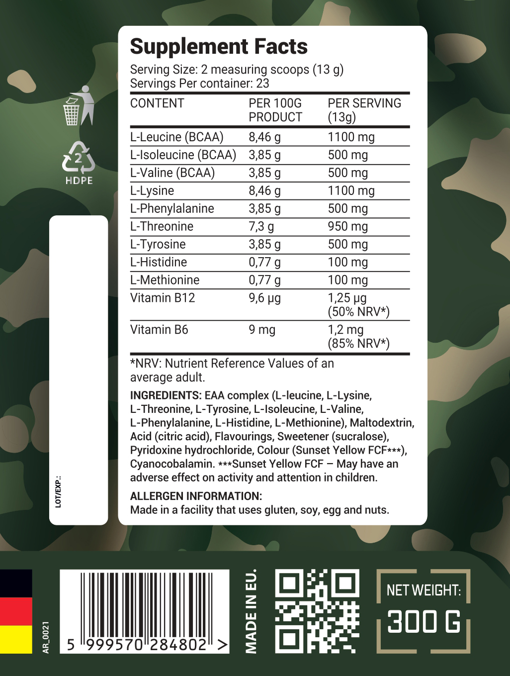 ARMY1 EAA COMPLEX 300g - Image 2